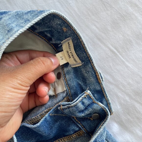 Madewell Baggy Straight Jeans (sz 28) - Picture 8 of 10